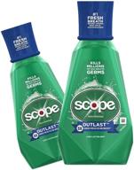 2-pack scope outlast long lasting mint mouthwash, 33.8 oz. each logo