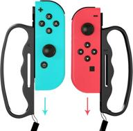 🥊 enhanced grip set for fitness boxing on nintendo switch - 2 packs (black) logo