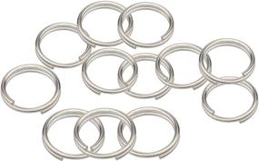 img 4 attached to 🔑 Enhance Security and Organization with Wisdompro 12 Pack of 12mm Small Titanium Alloy Split Rings