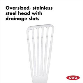 img 3 attached to Effortless Flipping: OXO Good Grips Stainless Steel Fish Turner