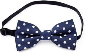 img 3 attached to 🎀 Handmade Pre-Tied Classic Polka Dot Bow Ties M132 by Carahere Boys - Optimize your SEO