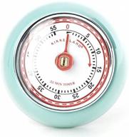 kikkerland retro kitchen timer seafoam logo