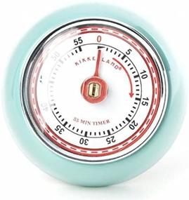 img 4 attached to Kikkerland Retro Kitchen Timer Seafoam