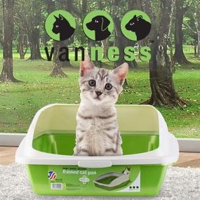 img 3 attached to 🐈 Van Ness CP4 Large Framed Cat Pan: Colorful and Spacious Litter Box for Your Feline Companion