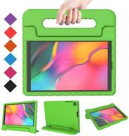 📱 bmouo kids case for samsung galaxy tab a 10.1 (2019) sm-t510/t515 - shockproof lightweight protective handle stand cover for galaxy tab a 10.1 inch 2019 release sm-t510/t515 - green logo