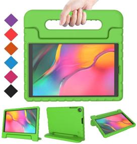 img 4 attached to 📱 BMOUO Kids Case for Samsung Galaxy Tab A 10.1 (2019) SM-T510/T515 - Shockproof Lightweight Protective Handle Stand Cover for Galaxy Tab A 10.1 Inch 2019 Release SM-T510/T515 - Green