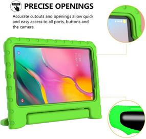 img 1 attached to 📱 BMOUO Kids Case for Samsung Galaxy Tab A 10.1 (2019) SM-T510/T515 - Shockproof Lightweight Protective Handle Stand Cover for Galaxy Tab A 10.1 Inch 2019 Release SM-T510/T515 - Green