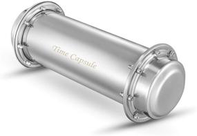 img 4 attached to Jasni Stainless Steel Waterproof Time Capsule Container (13.4 Inch)