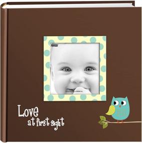 img 4 attached to 📷 Pioneer Photo Albums EV-246FB/O 200-Pocket Baby Owl Printed Designer Frame Cover Photo Album in Blue