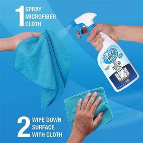 img 2 attached to MiracleSpray for Glass: Achieve Streak-Free Shine on Mirrors, Windows, 🧼 Kitchen, Home, and Auto with this 16 Ounce Kit, Including Microfiber Towel