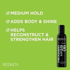 img 3 attached to 💆 Redken Thickening Lotion 06: Weightless Body & Texture for Fine Hair, Alcohol-Free