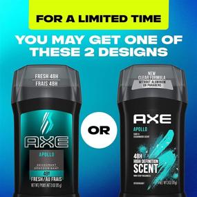 img 2 attached to 🪓 AXE Aluminum-Free Deodorant: Long Lasting Odor Protection Apollo Sage & Cedarwood 3.0 oz 4 Count