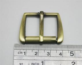 img 1 attached to 🔒 Premium Ailisi Bronze Rectangle Buckle with Slider Bar - 1" X 0.8" - Perfect for 12" Belts