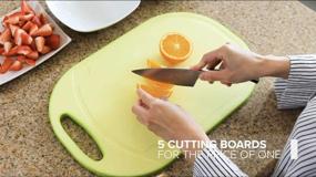 img 2 attached to 🔪 Kylermade 5 Layers Multi-Layer Non-Slip Cutting Board with Juice Grooves - 5 Kitchen Chopping Boards for the Price of 1!