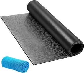 img 3 attached to 🚴 QUWEI Bike Training Mat: Premium Hardwood Floor Carpet Protector for Efficient Indoor Bicycle Workouts on Treadmills & Peloton/Spin Bikes