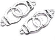 handcuffs supplies pendants accessory 16mmx24mm logo