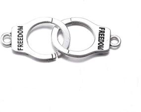 img 3 attached to Handcuffs Supplies Pendants Accessory 16Mmx24Mm