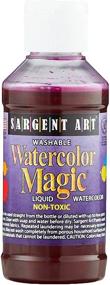 img 2 attached to 🎨 Sargent Art 22-6210 - Watercolor Magic Set: 10-Count, 4-Ounce Bottles - Vibrant Artists' Watercolors