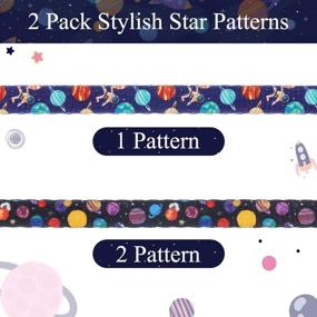 img 2 attached to 🐱 EXPAWLORER Cat Collar 2 Pack: Adjustable Pet Collar with Bell, Stylish Stars Pattern Design, Durable Breakaway Cat Collar