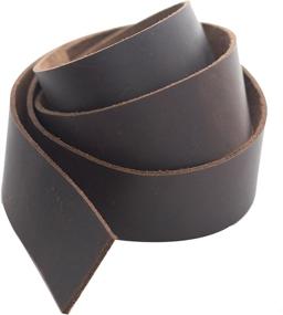 img 4 attached to Realeather Crafts SS15042-02 Leather Strip, 1.5 x 42-Inch, Medium Brown