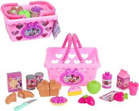 img 4 attached to Just Play Minnie Bow-Tique Bowtastic Shopping Basket Set