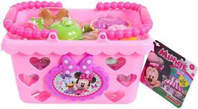 img 1 attached to Just Play Minnie Bow-Tique Bowtastic Shopping Basket Set