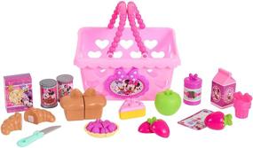 img 2 attached to Just Play Minnie Bow-Tique Bowtastic Shopping Basket Set