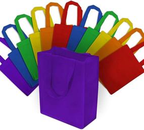 img 4 attached to 👜 Versatile and Durable Reusable Bags with Handles: Ideal for Shopping, Gifts, Groceries, Merchandise, and Events - Eco-Friendly Choice