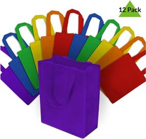 img 3 attached to 👜 Versatile and Durable Reusable Bags with Handles: Ideal for Shopping, Gifts, Groceries, Merchandise, and Events - Eco-Friendly Choice