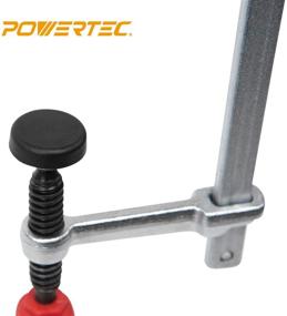 img 3 attached to 🔧 POWERTEC 71409 Quick Screw Guide Rail Clamp: 7” Capacity, 2-3/8” Throat Depth – 2 Pack