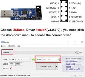 img 1 attached to 💻 DIYmall Программатор USBASP: Улучшенный загрузчик AVR и инструмент для прошивки для Arduino Ender 3 Pro 5V/3.3V с шапкой-перекидывателем