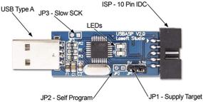 img 3 attached to 💻 DIYmall USBASP Programmer: Enhanced AVR Downtloader & Flash Tool for Arduino Ender 3 Pro 5V/3.3V with Jumper Cap