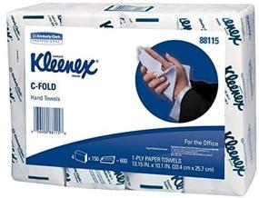 img 1 attached to 🧻 Kleenex(R) C-Fold Towels, 600 Towels in Total, 4 Sleeves of 150 Count Each