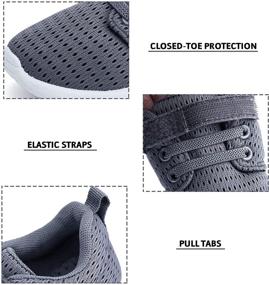 img 3 attached to HIITAVE Toddler Shoes: Lightweight Breathable Sneakers for Running and Walking - Stylish, Washable and Strap Athletic Tennis Shoes for Boys and Girls