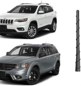 img 4 attached to 📻 Качественная восьмидюймовая крышная радиоантенна для Jeep Grand Cherokee, Cherokee, Dodge Journey, Avenger, Durango, Dart 2011-2020 - Прочная резиновая замена антенны (5091100-AA, 5064688AB)