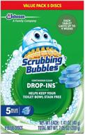 scrubbing bubbles vanish continuous clean toilet bowl drop-ins - 2 packs, 10 blue discs total logo