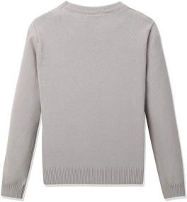 img 3 attached to 👕 CUNYI Boys' Long Sleeve Crew Neck Knit Sweater in Cotton Blend