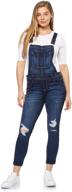 👖 wallflower instastretch women's overalls: size range s-3x for ultimate comfort and style logo