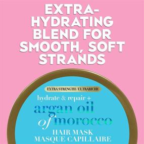 img 1 attached to Revitalize and Nourish your Hair with OGX Extra Strength Hydrate Repair + Argan Oil of Morocco Hair Mask - Deep Moisturizing Conditioning Treatment, Citrus, 6 Ounce