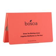 🌿 boscia green tea blotting linens: vegan, cruelty-free face blotting sheets - natural skincare essential! logo