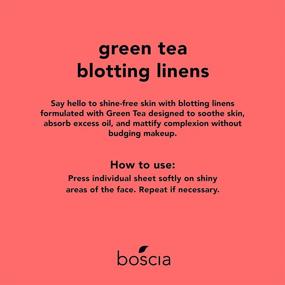 img 3 attached to 🌿 Boscia Green Tea Blotting Linens: Vegan, Cruelty-Free Face Blotting Sheets - Natural Skincare Essential!