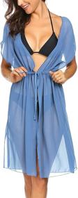 img 2 attached to Ekouaer Womens Summer Swimwear Chiffon Women's Clothing for Swimsuits & Cover Ups