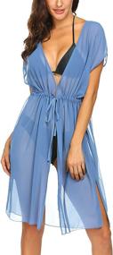 img 4 attached to Ekouaer Womens Summer Swimwear Chiffon Women's Clothing for Swimsuits & Cover Ups