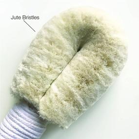 img 1 attached to 🧴 GingerChi Jute Brush: Premier Quality Dry Brush Bath & Shower Soft Skin Bristle - Improve Blood Circulation, Exfoliate Skin, Reduce Cellulite