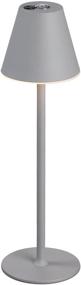 img 4 attached to 💡 Modern Cordless LED Table Lamp, Rechargeable Battery, Sleek Metal Shell with Matte Coating, Touch Controls, 3 Brightness Levels, Ideal for Cozy Dining/Coffee Table, Restaurant or Bedroom Use (Grey)