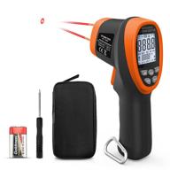 🔫 btmeter bt-1500 pyrometer 30:1 industrial laser thermometer gun, -58℉ to 2732℉ non contact high temperature infrared thermometer digital ir temperature gauge orange(not for human body temperature testing) logo
