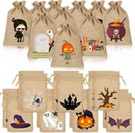 pieces halloween burlap pouches drawstrings logo