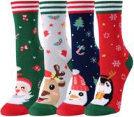 🎄 happypop girls' novelty christmas socks - trendy clothing for girls' socks & tights logo