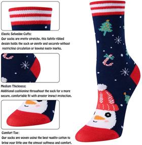 img 1 attached to 🎄 HAPPYPOP Girls' Novelty Christmas Socks - Trendy Clothing for Girls' Socks & Tights