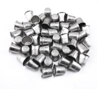 🧵 ultimate silver sewing quilting thimbles: 50pcs diy craft finger protectors by honbay logo